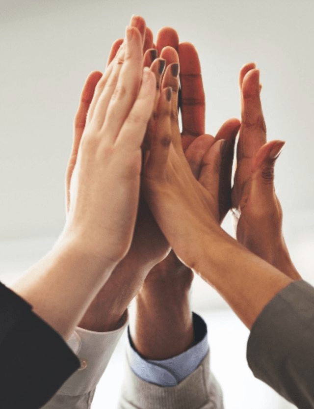 Business professionals collaborating